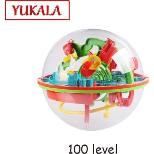 Free shipping 100 levels Magical Intellect Ball Maze 3D stereo Classic children 's learning & educational toys Puzzle Magic