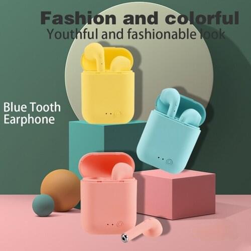 I7s Mini 2 Wireless Headphones Bluetooth 5.0 Earphone Matte Macaron Earbuds Handsfree With Mic Charging Box Headset for xiaomi