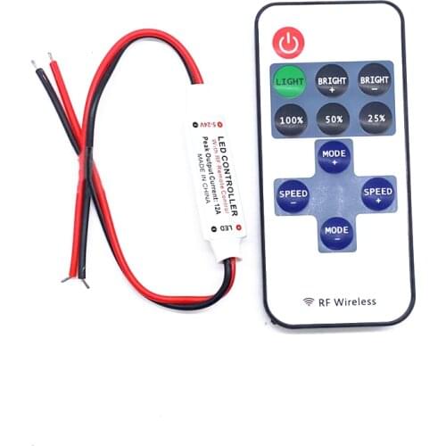 DC 12V LED controller 11key 12 v RF Wireless Remote for ledstrip light 2835 5050 5630