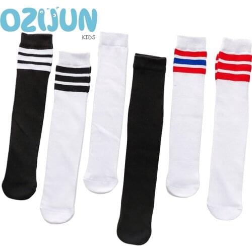 Childrens Socks Over Knee Summer Thin Mesh Baby Kids Boys Girls No Heel Knee High Socks Black White Student School Socks