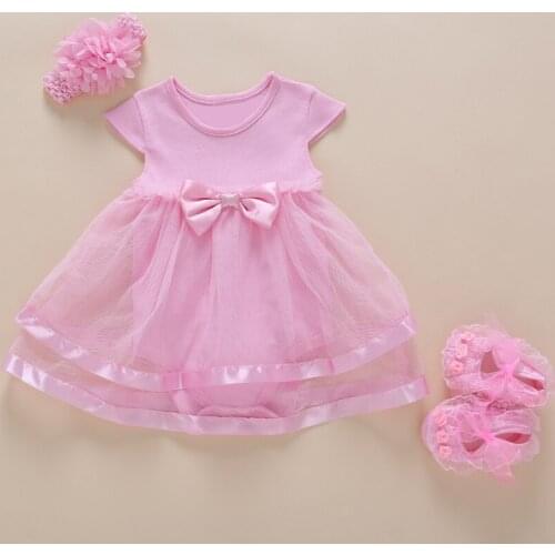 New Baby Girl photography Dress Romper Kids Princess Bow Ruffle Wedding For Girl 0 1 2 Year Birthday Christening Infant Dresses