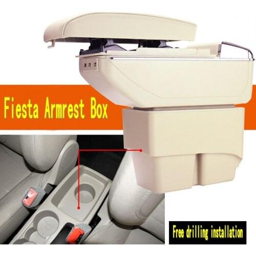 For Fiesta 3 MK7 armrest box