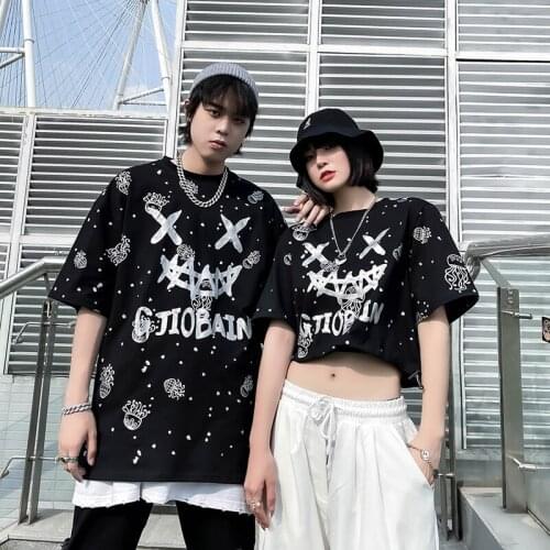 Men T Shirt Hip Hop 2021 Streetwear Tshirt Smiling Face Harajuku Summer Short Sleeve T-Shirt Cotton Tops Tees Oversize
