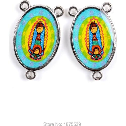 Carton Rosary Center Gold Rhodium Imitation For Chain Necklace