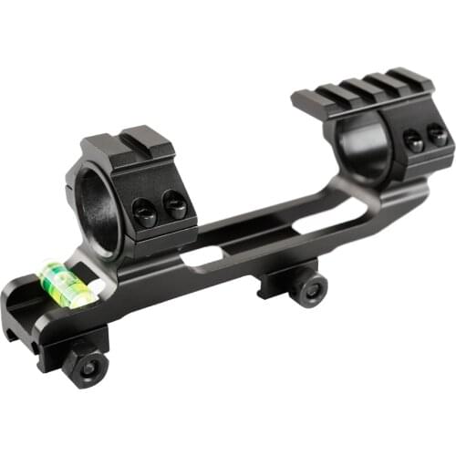 Scope Mount Dual Ring with Spirit Bubble Level Fit 20 mm Picatinny Rail for Tactical Rifle Scope 25.4/30mm for hunting