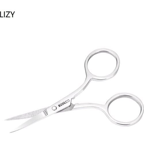 LIZY 3.5mm Thickness Cuticule Small Scissors Makeup Eyebrow Cuticle Scissors Curved Pedicure Dead Skin Remover Cuticula Tool