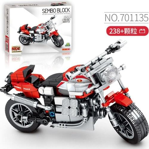 Speed Race Halle /Ducati Car Motorcycle Model Building Blocks Toy For Kids/Locomotive Boy Birthday Christmas Gifts DIY Toys