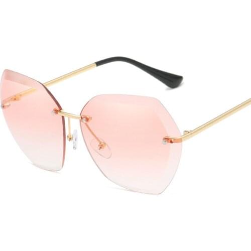 Fastion Sunglasses Men Women Shades Sun Glasses Designer Style Sunglasses Frameless Metal Sunglasses Gifts Mirror Goggle UV400