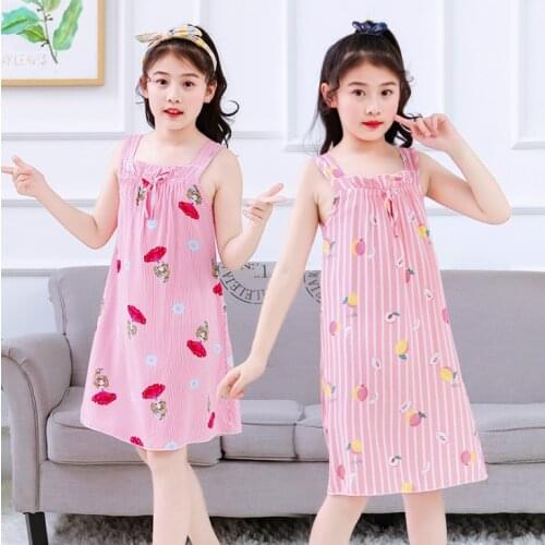 Teenage Girls Bohemian nightdress Summer Floral Beach Sundress for Girls Children Holiday Party Colorful Dress 8 10 12 13 14 Yrs
