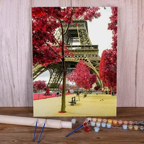 Landscape Sunset Paint By Numbers Set Oil Paints 50*70 Painting On Canvas New Design Crafts For Adults Art