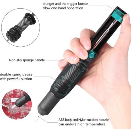 Plastic Powerful Desoldering Pump Suction Tin Vacuum Soldering Iron Desolder Gun Soldering Sucker Pen Removal Hand Welding Tools