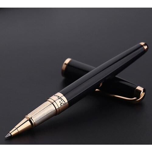 Picasso 918 Classic Pimio Dreamy Polka Black With Gold Clip Roller Ball Pen For Business Writing Gift Pen