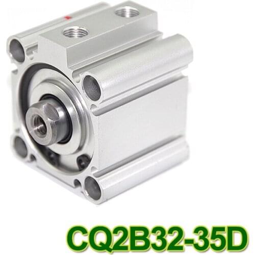 SMC Type CQ2B series CQ2B32-35D 32mm bore 35mm stroke Double Action single rod thin Pneumatic Compact Cylinder high quality
