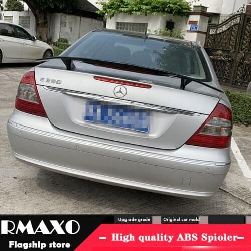 For W211 Spoiler 2003-2006 Mercedes-Benz W211 NT E-class E200 E260 Spoiler ABS plastic Material Car Rear Wing Color Rear Spoiler