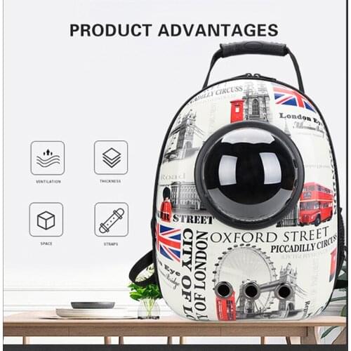 Cat Carrier Bags Breathable Pet Carriers Small Dog Cat Backpack Travel Space Capsule Cage Pet Transport Bag Carrying For Cats
