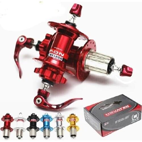 Novatec hub D041SB D042SB disc card brake MTB mountain bike hub bearing bicycle hubs 28 32 36 Holes red black 8/9/10/11speed