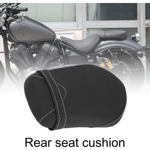 Motorcycle Rear Pillion Faux Leather Rear Passenger Pillion Back Seat for Yamaha XVS 950 R-Spec 2014-2016 Motorcycle Cushions