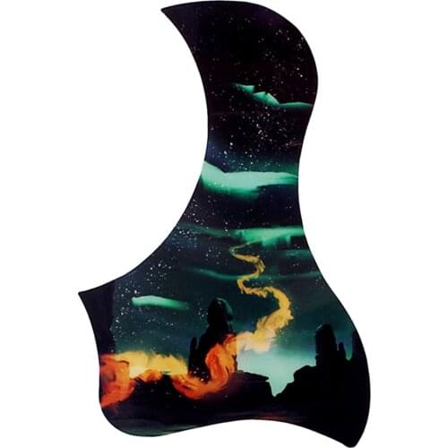 Duck Shaped Acoustic Guitar Pickguard Folk Acoustic Self-adhesive Pick Guard Sticker Scratch Plate for Guitar Accessories Black