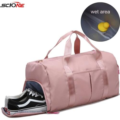 Women Gym Bag Dry Wet Separation Fitness Yoga Handbag Men Training Shoulder Hand Bag Gymtas Swimming Sac De Sport Outdoor XA203G
