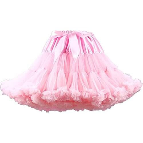 Womens Bubble Skirt Pettiskirt Tutu Ball Gown Fluffy Skirt Petticoat