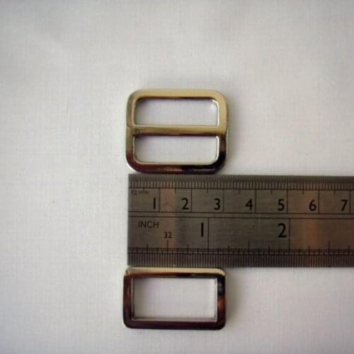 1" Silver nickel triglide slider & buckle for adjustable handbag straps Bag Accessories 25mm inside wide buckle 100Pcs/lot