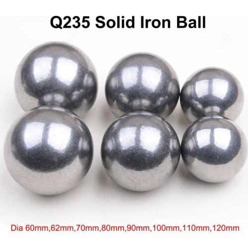 1pcs Q235 Solid Iron Ball Smooth Non-quenched Iron Beads Diameter 60 62 70 80 90 100 110 120mm