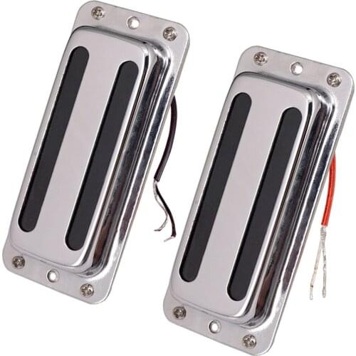 2x Sensor Guitar Pickup Bridge 6 Strings Double Coil Pickup Silver
