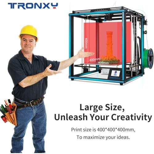 Tronxy 2021 24V X5SA/X5SA-400 Upgrade Full metal CoreXY 3D Printer DIY Kits with Large Aluminum alloy Hotbed and Filament Sensor