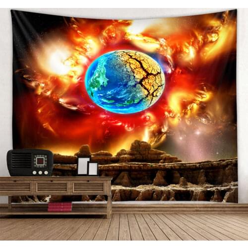 3D Starry Sky Decoration Tapestry Hippie Bohemian Wall Tapestry Gypsy Witchcraft Wall Decoration Tapestry Bedroom Wall Tapestry