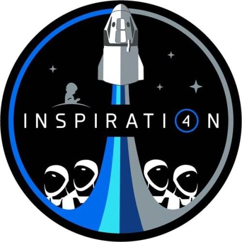SpaceX Inspiration 4 Vinyl Sticker - 3in