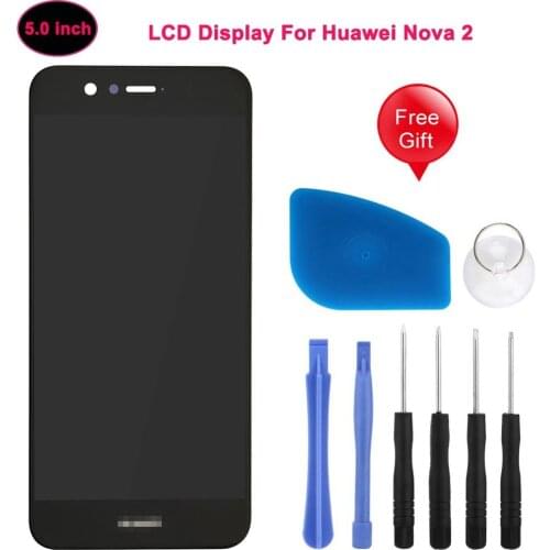 5 Original For Huawei Nova 2 PIC-AL00 PIC-L09 PIC-L29 PIC-TL00 PIC-LX9 LCD Display + Touch Screen Digitizer Assembly Replacement