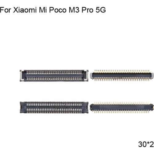 5pcs FPC connector For Xiaomi Mi Poco M3 Pro 5G LCD display screen on Flex cable on mainboard motherboard Xiao mi Poco M 3 Pro