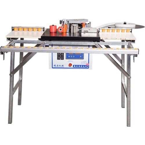Microcomputer woodworking automatic edge banding and trimming machine, automatic feeding edge banding machine
