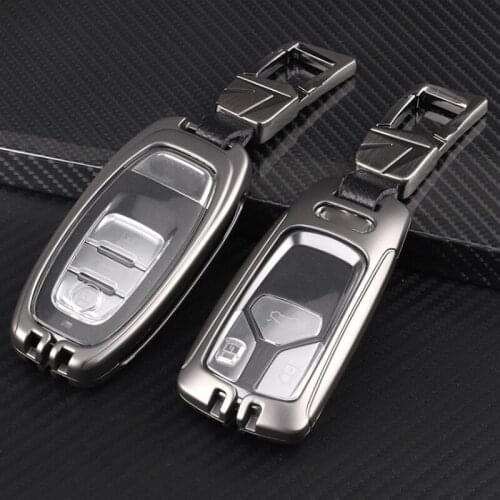 Car Key Shell Car Key Case Key Holder Cover Shell For Audi A1 S1 A3 S3 RS6 TT Q3 Q7 A4L A5 A6L A7 A8L Key Chain