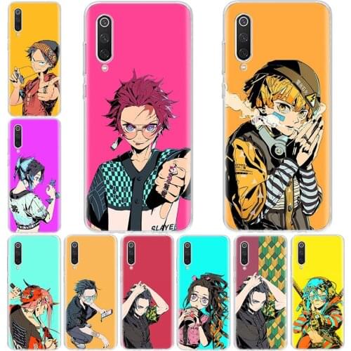 Demon Slayer Trend Anime Phone Case For Xiaomi Note Mi 11 8 9 9T 10 10T Ultra CC9 A1 A2 A3 F1 F2 F3 Lite Pro X3 6X 5X CC9E Cover