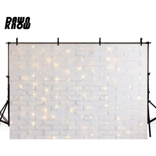 DAWNKNOW Brick Wall Photography Background Light For Wedding Backdrops For Children Photocall Photo Studio lv1064
