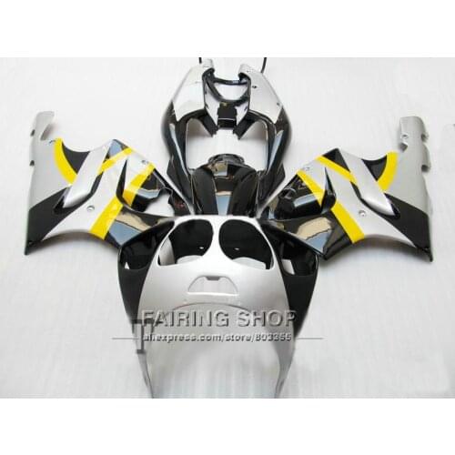 Black+Silver Fairing kit For Kawasaki ninja ZX7R 1996 1999 1998 2003 96 03 Ems free Fairings 7gifts a10