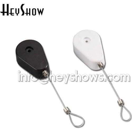 50Pcs Stretch Security Pull Wire Box Recoiler Product Security Steel Cable Retractable Anti-theft Chain Automatic Winding Reel