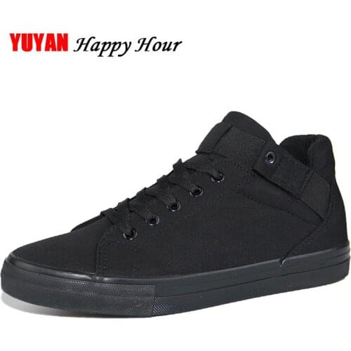 New 2020 Spring Summer Canvas Shoes Men Flat Heel Black Shoes High Quality Brand Casual Shoes ZH1841
