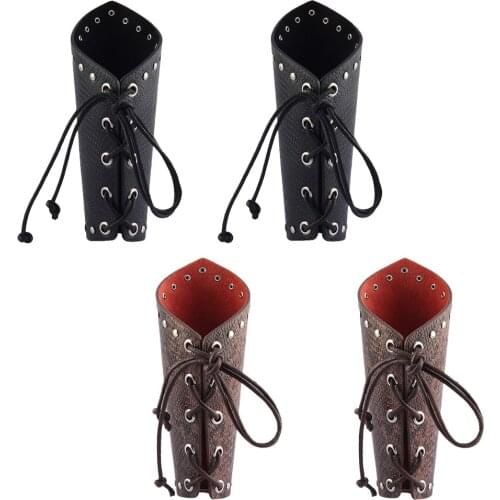 4 Pieces Bracers Arm Armor Handguard Bangle Bracers Wide Bangle Ideal For Cosplay Kids Adults Halloween Costume Arm Warmers
