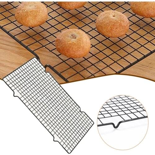 Carbon Steel Wire Grid Cooling Tray Cake Food Rack Oven Kitchen Baking Pizza Bread Barbecue Cookie Biscuit Holder Shelf