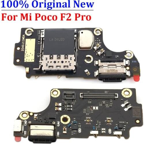 Original New Charger Board PCB Flex For Xiaomi Poco F2 Pro USB Port Connector Dock Charging Ribbon Cable With Microphone