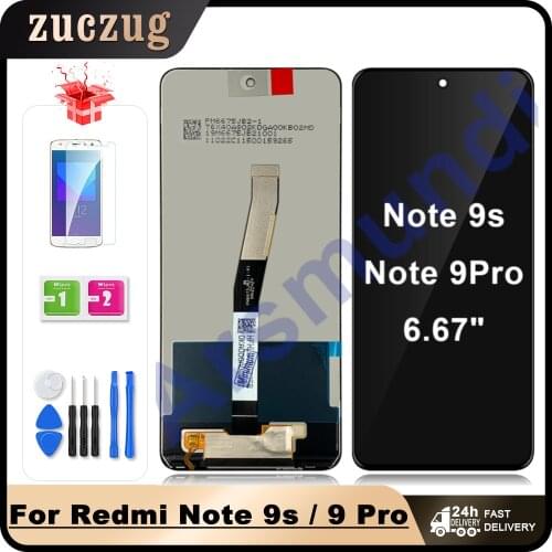 Original 6.67" For Xiaomi Redmi Note 9s Note9s LCD Display Touch Screen Digitizer For Redmi Note 9 Pro Note9Pro