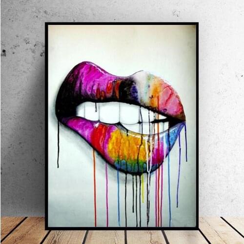 Full Square/Round 5D DIY Diamond Painting Watercolor Mouth 3D Embroidery Cross Stitch Rhinestones mosaic Home Decoration FG1899