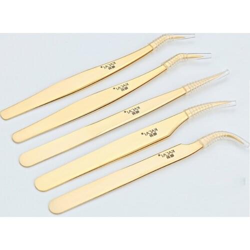 Professional Eyelashes Tweezer For Lashes Extension Nipper Stainless Steel High Precision Eyelash Extension Eyebrow Tweezers