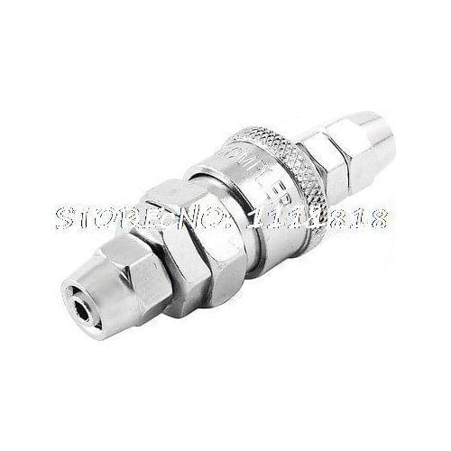 5mm x 8mm Straight Air Compressor Hex Bushing Quick Coupler Connector