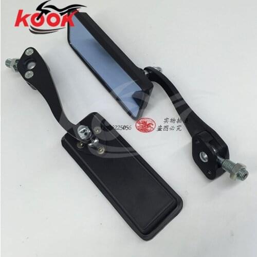 Rectangle motorcycle mirrors 10mm 8mm universal pro motorbike rearview mirror motocross ATV Off-road moto dirt pit bike scooter
