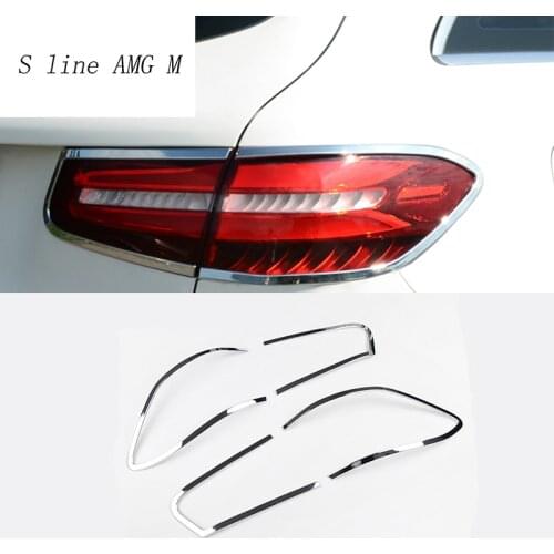 Car after fog lamp frame modified head fog light cover decoration ring For Mercedes Benz GLC Class X253 200 260 300 Accessories