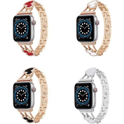 Luxury Alloy Gourd Wrist Bracelet Band Strap for Apple Watch Series 6 5 4 3 2 1 SE