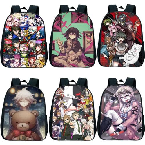 Childs Game Danganronpa V3 Backpack Kids Kindergarten Bags Girls Boys Daily School Bag Toddler Cartoon Rucksack Mochila 12 Inch